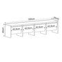 Hanah Home Mueble TV Laris 180 Travertino 180 cm